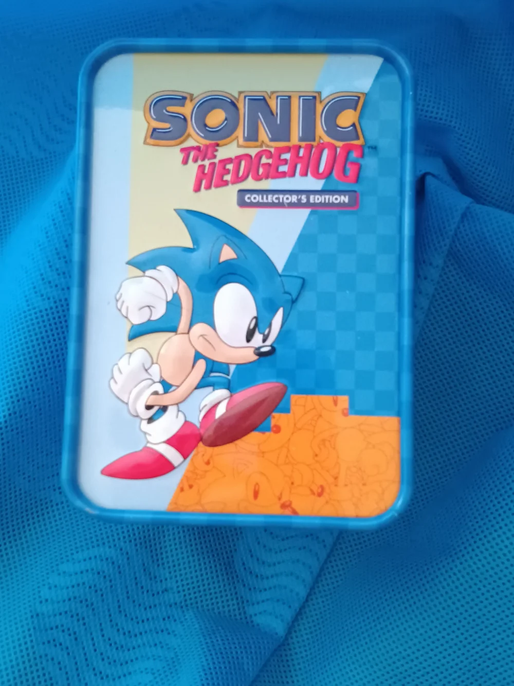 Blue Sonic The Hedgehog Fidget Spinner Watch